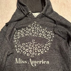 Miss America Hoodie Jacket Sweatshirt medium